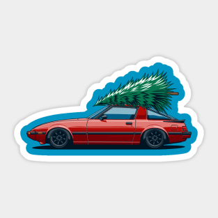 RX7 Savanna Xmas Sticker